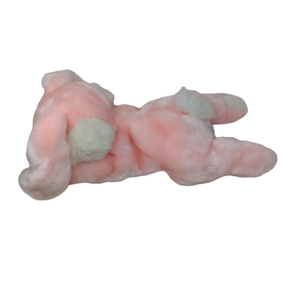 SKM Enterprises Inc Pink Bunny Rabbit Bow Neck Plush Stuffed Animal Soft Toy - Picture 4 of 8